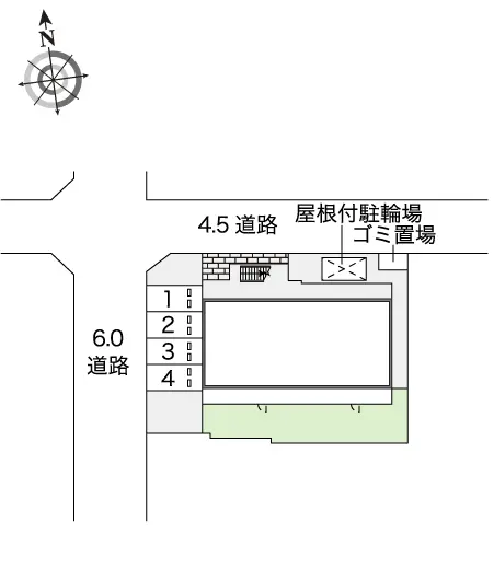 ★手数料０円★大阪市東住吉区照ケ丘矢田 月極駐車場